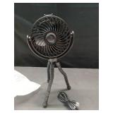 4 in. Personal Octopus Clip on Fan in Black