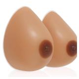Vollence D Cup Silicone Breast Forms Bra Enhancer Inserts Concave Bra Pads - Suntan