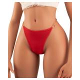 Banamic Sexy G-String Thongs for Women Panties T-back Low Rise Hipster Underpants, Size L