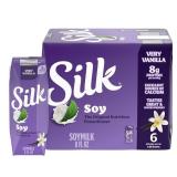 Silk Shelf Stable Very Vanilla Soy Milk - 6ct/8 fl oz Boxes