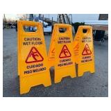 3 New PrimeSource 24” Wet Floor Signs