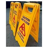 3 New PrimeSource 24” Wet Floor Signs