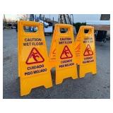 3 New PrimeSource 24” Wet Floor Signs