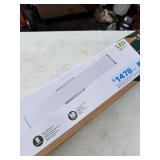 New Good Earth Dimmable Lighting Seattle 32” LED Linear Bathroom Vanity Light- 3000K Bright White, Brushed Nickel