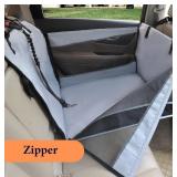 New Adorepaw Dog Car Seat- Waterproof and Breathable Mesh Seat Extender w/ Safety Belt, Comfortable and Safe Road Trip (L Size, Grey)