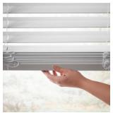 New Champion Cordless Blinds 2” Faux Wood Blinds 53”x72”, White