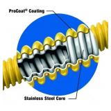 New BrassCraft CSSC44-48 5/8" OD (1/2" ID) x 48" LENGTH 1/2" MIP × 1/2" MIP Stainless Steel Gas Connector, Yellow