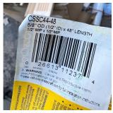 New BrassCraft CSSC44-48 5/8" OD (1/2" ID) x 48" LENGTH 1/2" MIP × 1/2" MIP Stainless Steel Gas Connector, Yellow