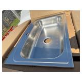 Pergola™ Stainless Steel 33" x 22" x 6" 1-Hole Single Bowl Drop-in ADA Sink HDSB33226ADA