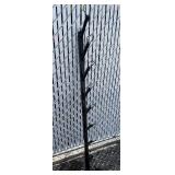 6’ Black Metal Hat Stand - 8 Slots - Bottom Mounting Bracket