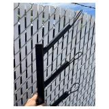 6’ Black Metal Hat Stand - 8 Slots - Bottom Mounting Bracket