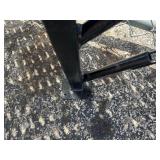 6’ Black Metal Hat Stand - 8 Slots - Bottom Mounting Bracket