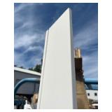 Pair of 2 (9290) 1/2 in. x 5 in. x 84 in. Primed MDF Baseboard Molding White (1-Piece − 7 Total Linear Feet)