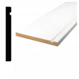 Pair of 2 (9290) 1/2 in. x 5 in. x 84 in. Primed MDF Baseboard Molding White (1-Piece − 7 Total Linear Feet)