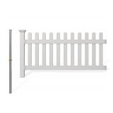 Zippity Newport Vinyl Fence Kit with Post 3ft H x 6ft W *Retails $125*