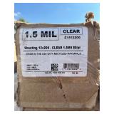 1.5 MIL CLEAR C1512200 Sheeting 12’ x 200’ - CLEAR 1.5Mil 80/pl
