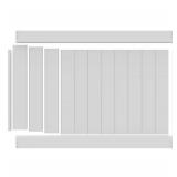Vinyl Fence Kit (73014715) 4X6 5.5" PRIVACY PANEL WHITE (ZB) - no posts , see images