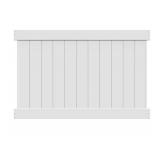 Vinyl Fence Kit (73014715) 4X6 5.5" PRIVACY PANEL WHITE (ZB) - no posts , see images