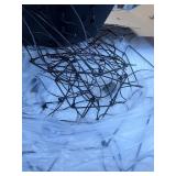 Modern hanging chandelier black 45” x 45”