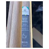 Bundle of 5 Vesinet 0.62 in. T x 0.75 in. W x 94.5 in. L Smooth Wood Look Laminate Moulding/Trim Quarter Round Molding