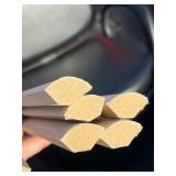 Bundle of 5 Vesinet 0.62 in. T x 0.75 in. W x 94.5 in. L Smooth Wood Look Laminate Moulding/Trim Quarter Round Molding