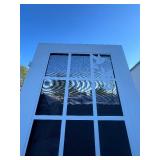 Metal Storm Door Unique Humming Bird Design Beautiful- White 3’ x 8’ - Professional Quality