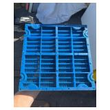 BUNDLE OF 6, 12” x 12” x 1” WeatherProof Blue Drainage Squares - Great for Outdoor Shower/ Project , Washing Pets/ Livestock etc