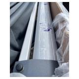 Purple Leaf11 x 11 Cantilever Umbrella Blue/grey -  W/ Matching Purple Leaf Stand Base *Retails $800*