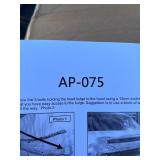 Kojem Hood Scoop Bulge Molding Compatible with 2014-2021 Toyota Tundra Platinum Style Color Code 202 Black Front Upper Grille (AP-075)