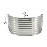 Shape-Products 37 in. x 12 in. x 24 in. Steel Straight Area Window Well