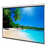 Leadzm 100" 4:3 Foldable Electric Motorized Projector Screen HD Theater + Remote