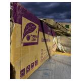 Purple Leaf11 x 11 Cantilever Umbrella Blue/grey -  W/ Matching Purple Leaf Stand Base *Retails $800*