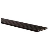 EBONY 9.5” X 90” ACOUSTIC WOOD SLAT FLUTED SOUND ABSORBING WALL PANEL