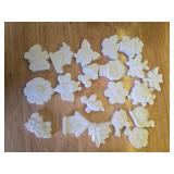 JellyArch 20 Set Spring DIY Painting Kit Ceramic to Paint Your Own Flowers Bee Snail Bird Butterfly Statues Unpainted Plaster Figurines Brushes Acrylic Paints Bags Party Favor for Adults - Retail: $22