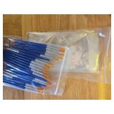 JellyArch 20 Set Spring DIY Painting Kit Ceramic to Paint Your Own Flowers Bee Snail Bird Butterfly Statues Unpainted Plaster Figurines Brushes Acrylic Paints Bags Party Favor for Adults - Retail: $22
