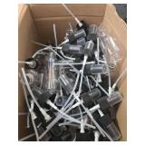 Roshtia 100 Pcs 2 oz Plastic Mini Spray Bottles with Black Cap Clear Empty Fine Mist Spray Bottles Refillable Liquid Container for Essential Oils Perfumes Travel Makeup - Retail: $36