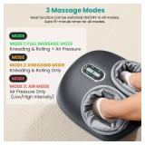 Nekteck Shiatsu Foot Massager with Heat, FSA Eligible Deep Kneading Therapy Air Compression, HSA Feet Massage Improve Blood Circulation Foot Wellness Soothing Pain Relief, Relax for Home Office Use - 