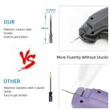 Tagging Gun for Clothing, (Not Stitch Gun) 2206 Pcs Price Tag Attacher Gun Kit with 6 Steel Needles 2000 pcs 2\ Black Barbs Fasteners and 200 Tags, Clothing Tagging Gun Retail for Warehouse Consignmen