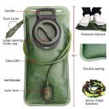 Hydration Bladder, 2L Water Bladder for Hiking Backpack, BPA-Free Leak Proof Water Reservoir Storage Bag, Hydration Pack Replacement for Camping Cycling Running, Military Green - Retail: $10