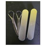 Tongue Scraper For Adults and Kids - 2 Pack Stainless Steel Tongue Scraper Travel Metal Case | Mouth Cleaner For Bad Breath Treatment | Best Disposable No Plastic Scrubber | Oral Care Hygiene Essentia