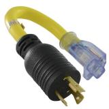 Conntek PL520520 NEMA L5-20P to NEMA 5-1520R Pigtail Adapter, UL Listed - Retail: $15