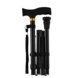 LIXIANG Walking Cane for Women for Stability Balance Folding Foldable Canes for Men Heavy Duty Collapsible Fashionable Decorative Cane Pure Black - Retail: $18