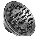 Hair Diffuser, Diffuser Attachment for Hair Dryer, Hair Diffuser for Curly Hair, Universal Diffuser for 1.4-2.6\ Hair Blow Dryer Long Thick Curly Wavy Hair, Hair Attchment for Women, Black - Retail: $