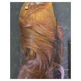 SARLA Invisible Wire Hair ExtensionsLong Wavy Curly Synthetic Hairpiece f with 3 Clips or Women Adjustable Transparent Headband 18 Inch Red Vino - Retail: $10