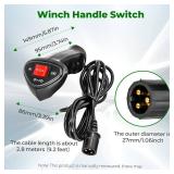 Winch Controller,3 Pin Male Plug Electric Winch Remote Control Controller with 9.2ft Cable for Car Off Road Vehicle - Retail: $1,190