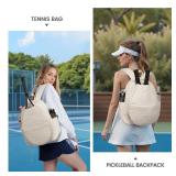 Sucipi Tennis Bags for Women, Lightweight Quilted Tennis Racket Bag, Large Capacity Tennis Backpack for Tennis Racquet, Pickleball Paddles, Badminton - Retail: $36