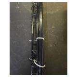 Hanging Closet Rod 31.89in, 6 Height Adjustable Closet Hanging Organizer, Heavy Duty Closet Extender Hanging Rod, Space Saving Clothes Hanging Bar Closet Poles for Hanging Clothes,Black - Retail: $17