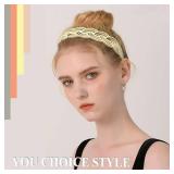 Yazon 6pcs Pigtail Headbands for Girls Women Plastic Teeth Hair Headbands Combing Hairbands Hair Accessories in Assorted Color - Retail: $9