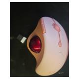seenda Wireless Trackball Mouse, Bluetooth Ergonomic Rollerball Mouse Rechargeable Multi Devices USBBluetooth Connection Thumb Control Mice Compatible for MacAndroidWindows Computers, Pink - Retail: $