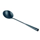 Restaurantware-Motomori 16 Inch Wok Ladle, 1 Pre-Seasoned Wok Spoon - Hanging Hole, Extra Long Handle, Blue Carbon Steel Chinese Cooking Ladle, For Stirring, Frying, Portioning, And More RUSTED - Reta